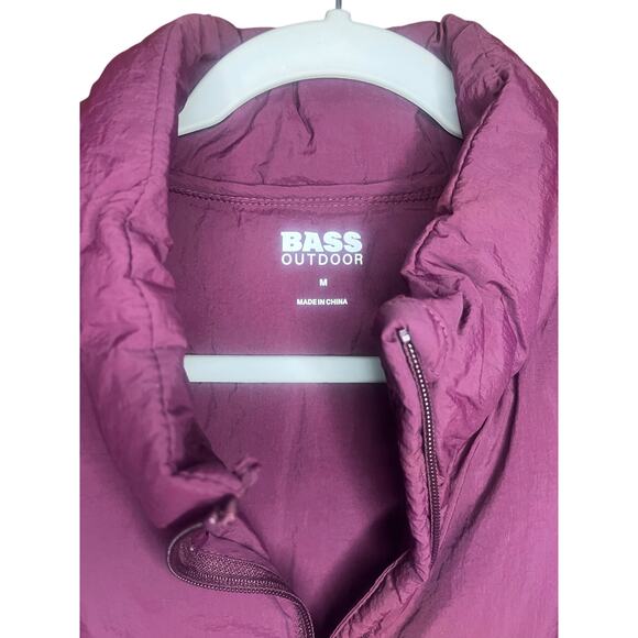 Wine Color Bass Outdoor Women’s Quilted Jacket NWT Size M - Picture 2 of 4